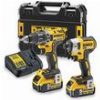 ΣΕΤ ΔΡΑΠΑΝΟΚΑΤΣΑΒΙΔΟ+ΠΑΛΜΙΚΟ ΚΑΤΣΑΒΙΔΙ DEWALT 18V LI-ION 2X 5AH BRUSHLESS T-STACK DCK268P2T