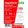 ΔΕΜΑΤΙΚΑ ΣΕ ΛΕΥΚΟ ΧΡΩΜΑ 2.5X120MM 100 ΤΕΜ. GEHOCK 025120