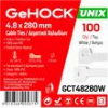 ΔΕΜΑΤΙΚΑ ΣΕ ΛΕΥΚΟ ΧΡΩΜΑ 4.8X280MM 100 ΤΕΜ. GEHOCK 048280