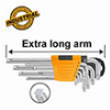 ΣΕΤ ΚΛΕΙΔΙΑ TORX ΜΑΚΡΙΑ T10-T50MM INGCO HHK13092