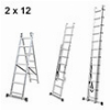 ΔΙΠΛΗ ΣΚΑΛΑ ΕΠΕΚΤΕΙΝΟΜΕΝΗ ΑΛΟΥΜΙΝΙΟΥ 2 X 12 ΣΚΑΛΟΠΑΤΙΑ GEHOCK 010295212
