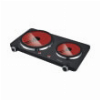 ΚΕΡΑΜΙΚΗ ΕΣΤΙΑ ΔΙΠΛΗ 1500W&1000W PRIMO PRCP-40252 22CM&16.5CM ΜΑΥΡΗ